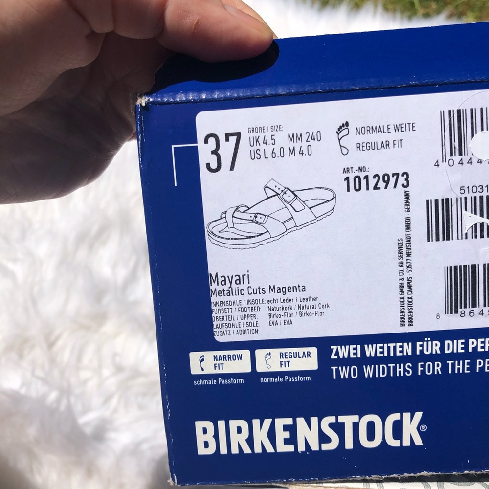 Birkenstock Mayari metallic magenta sandal NWT - Picture 10 of 13